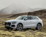 2019 Audi Q8 (Color: Glacier White) Front Three-Quarter Wallpapers 150x120