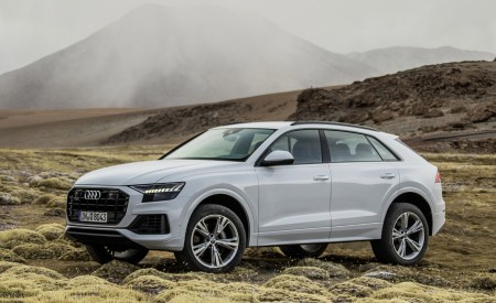 2019 Audi Q8 (Color: Glacier White) Front Three-Quarter Wallpapers 450x275 (216)