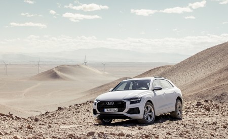 2019 Audi Q8 (Color: Glacier White) Front Three-Quarter Wallpapers 450x275 (207)