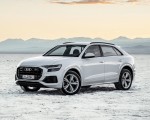 2019 Audi Q8 (Color: Glacier White) Front Three-Quarter Wallpapers 150x120