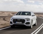 2019 Audi Q8 (Color: Glacier White) Front Wallpapers 150x120