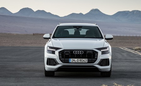 2019 Audi Q8 (Color: Glacier White) Front Wallpapers 450x275 (199)