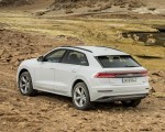2019 Audi Q8 (Color: Glacier White) Rear Three-Quarter Wallpapers 150x120