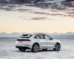 2019 Audi Q8 (Color: Glacier White) Rear Three-Quarter Wallpapers 150x120