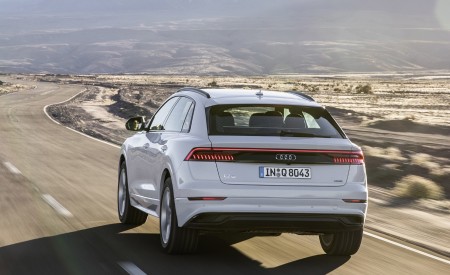 2019 Audi Q8 (Color: Glacier White) Rear Wallpapers 450x275 (212)