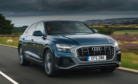 2019 Audi Q8 S Line 50 TDI Quattro (UK-Spec) Front Three-Quarter Wallpapers 450x275 (2)