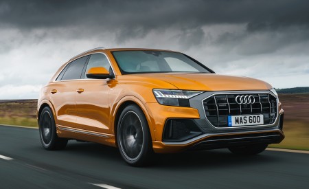 2019 Audi Q8 S Line 50 TDI Quattro (UK-Spec) Front Three-Quarter Wallpapers 450x275 (18)