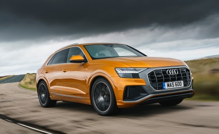 2019 Audi Q8 S Line 50 TDI Quattro (UK-Spec) Front Three-Quarter Wallpapers 450x275 (35)