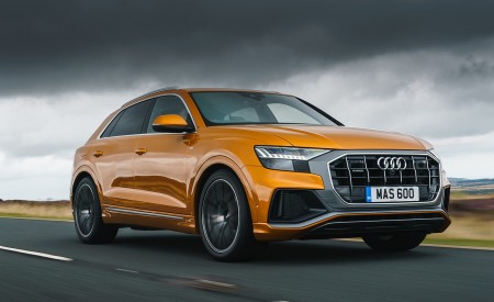 2019 Audi Q8 S Line 50 TDI Quattro (UK-Spec) Front Three-Quarter Wallpapers 450x275 (19)