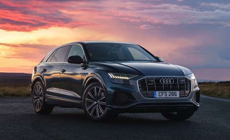 2019 Audi Q8 S Line 50 TDI Quattro (UK-Spec) Front Three-Quarter Wallpapers 450x275 (11)