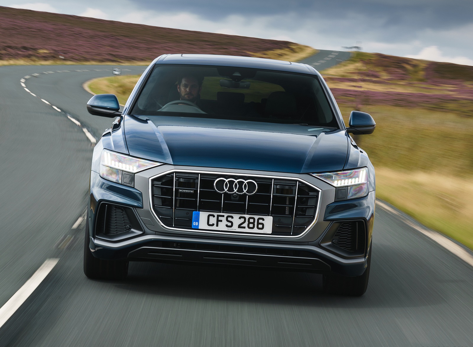 2019 Audi Q8 S Line 50 TDI Quattro (UK-Spec) Front Wallpapers (3)
