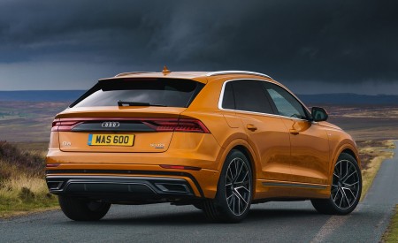 2019 Audi Q8 S Line 50 TDI Quattro (UK-Spec) Rear Three-Quarter Wallpapers 450x275 (58)