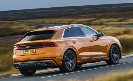 2019 Audi Q8 S Line 50 TDI Quattro (UK-Spec) Rear Three-Quarter Wallpapers 450x275 (37)