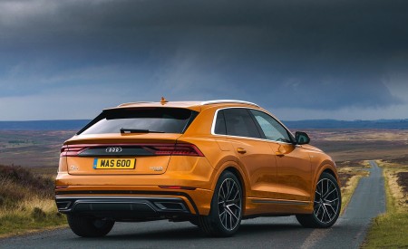 2019 Audi Q8 S Line 50 TDI Quattro (UK-Spec) Rear Three-Quarter Wallpapers 450x275 (59)