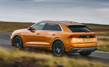 2019 Audi Q8 S Line 50 TDI Quattro (UK-Spec) Rear Three-Quarter Wallpapers 450x275 (23)