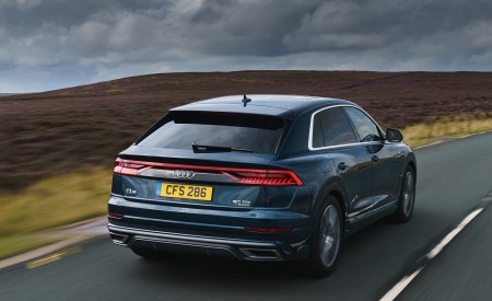 2019 Audi Q8 S Line 50 TDI Quattro (UK-Spec) Rear Three-Quarter Wallpapers 450x275 (6)