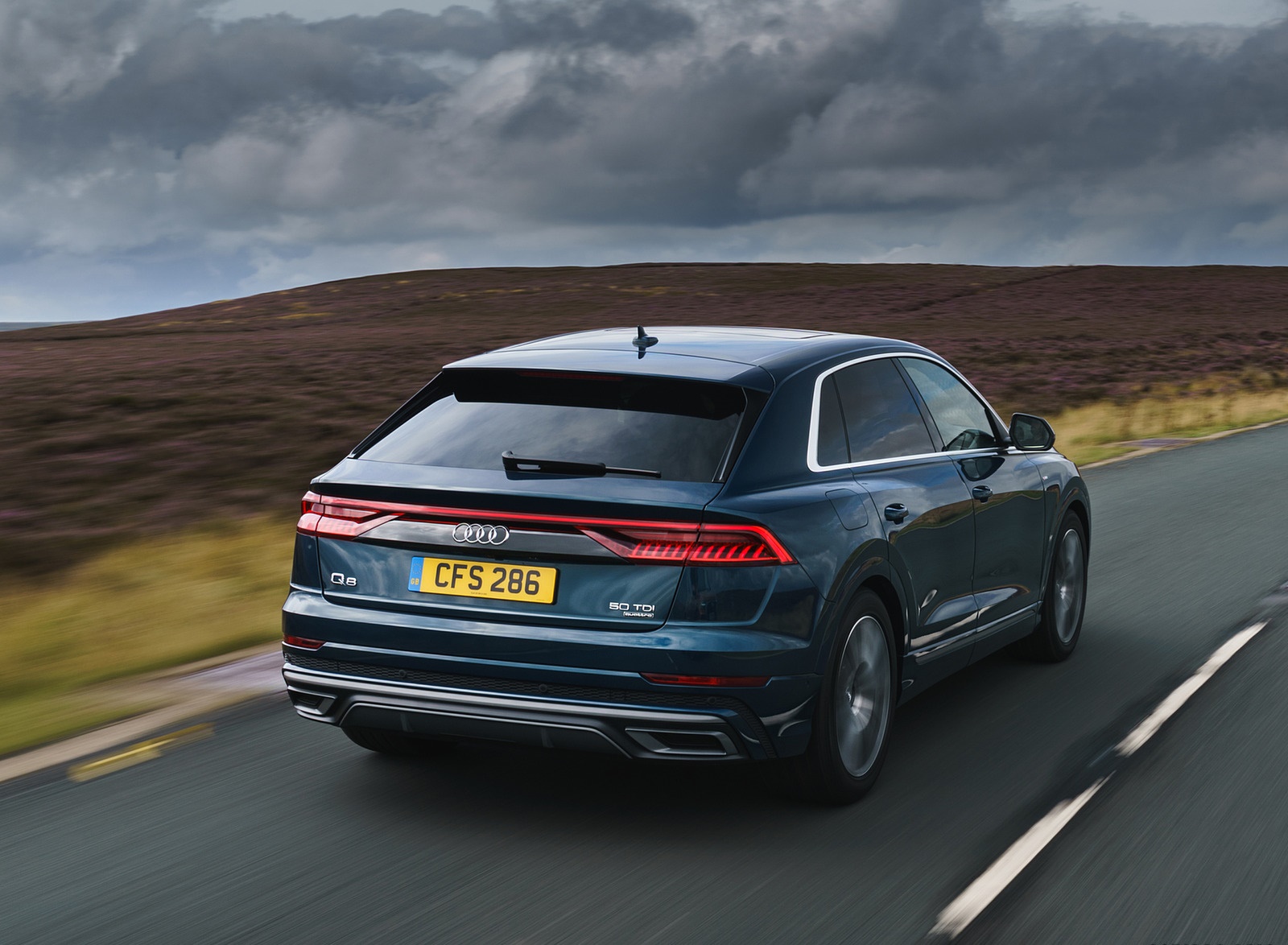 2019 Audi Q8 S Line 50 TDI Quattro (UK-Spec) Rear Three-Quarter Wallpapers (6)