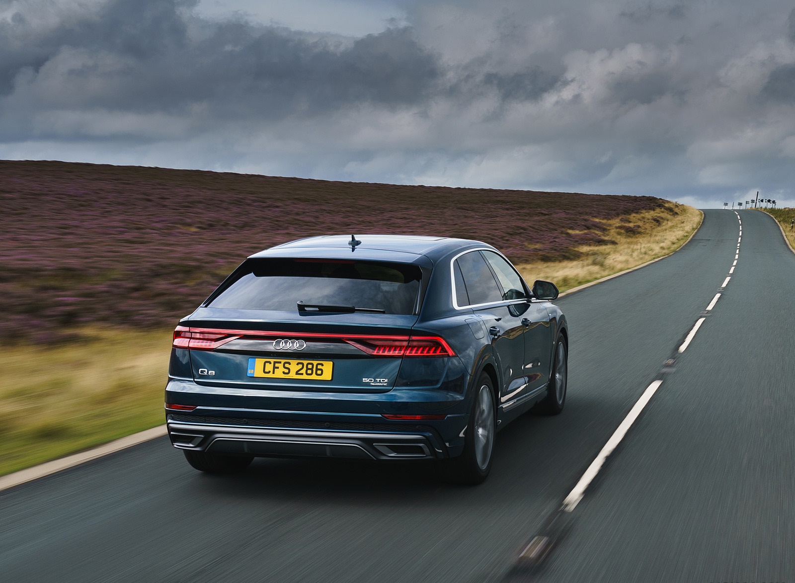 2019 Audi Q8 S Line 50 TDI Quattro (UK-Spec) Rear Wallpapers (7)