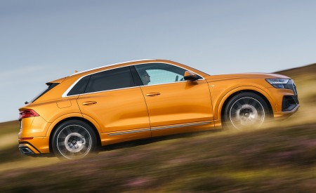 2019 Audi Q8 S Line 50 TDI Quattro (UK-Spec) Side Wallpapers 450x275 (41)