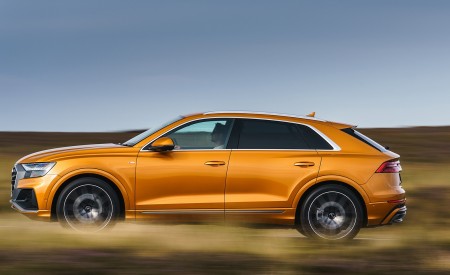 2019 Audi Q8 S Line 50 TDI Quattro (UK-Spec) Side Wallpapers 450x275 (42)
