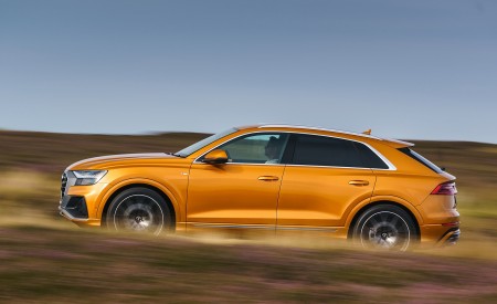 2019 Audi Q8 S Line 50 TDI Quattro (UK-Spec) Side Wallpapers 450x275 (43)