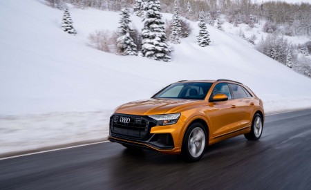 2019 Audi Q8 (US-Spec) Front Three-Quarter Wallpapers 450x275 (103)