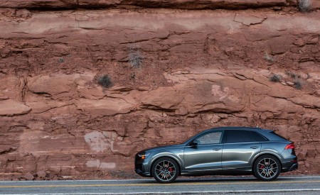 2019 Audi Q8 (US-Spec) Side Wallpapers 450x275 (46)