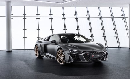 2019 Audi R8 V10 Decennium (Color: Daytona Gray Matt) Front Wallpapers 450x275 (2)