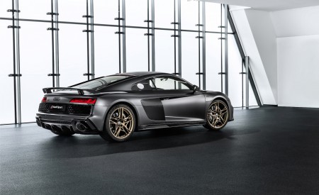 2019 Audi R8 V10 Decennium (Color: Daytona Gray Matt) Rear Three-Quarter Wallpapers 450x275 (3)