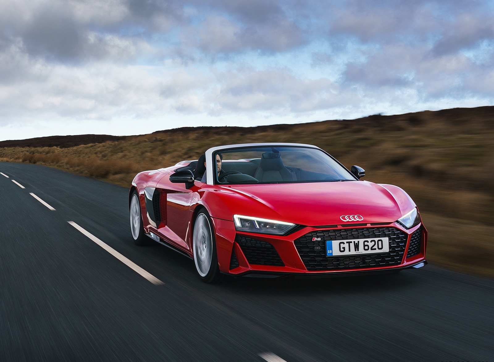 2019 Audi R8 V10 Spyder Performance quattro (UK-Spec) Front Three-Quarter Wallpapers #14 of 100