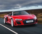 2019 Audi R8 V10 Spyder Performance quattro (UK-Spec) Front Three-Quarter Wallpapers 150x120