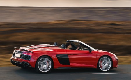 2019 Audi R8 V10 Spyder Performance quattro (UK-Spec) Rear Three-Quarter Wallpapers 450x275 (35)