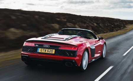 2019 Audi R8 V10 Spyder Performance quattro (UK-Spec) Rear Three-Quarter Wallpapers 450x275 (7)