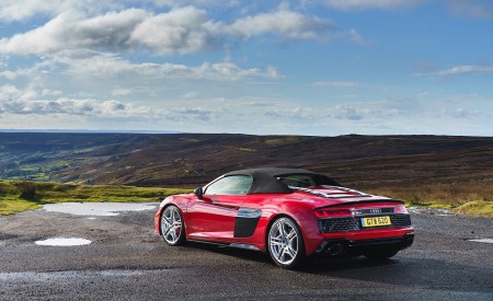 2019 Audi R8 V10 Spyder Performance quattro (UK-Spec) Rear Three-Quarter Wallpapers 450x275 (48)