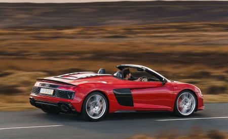 2019 Audi R8 V10 Spyder Performance quattro (UK-Spec) Rear Three-Quarter Wallpapers 450x275 (38)