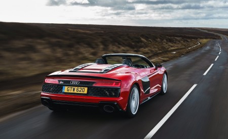 2019 Audi R8 V10 Spyder Performance quattro (UK-Spec) Rear Three-Quarter Wallpapers 450x275 (10)