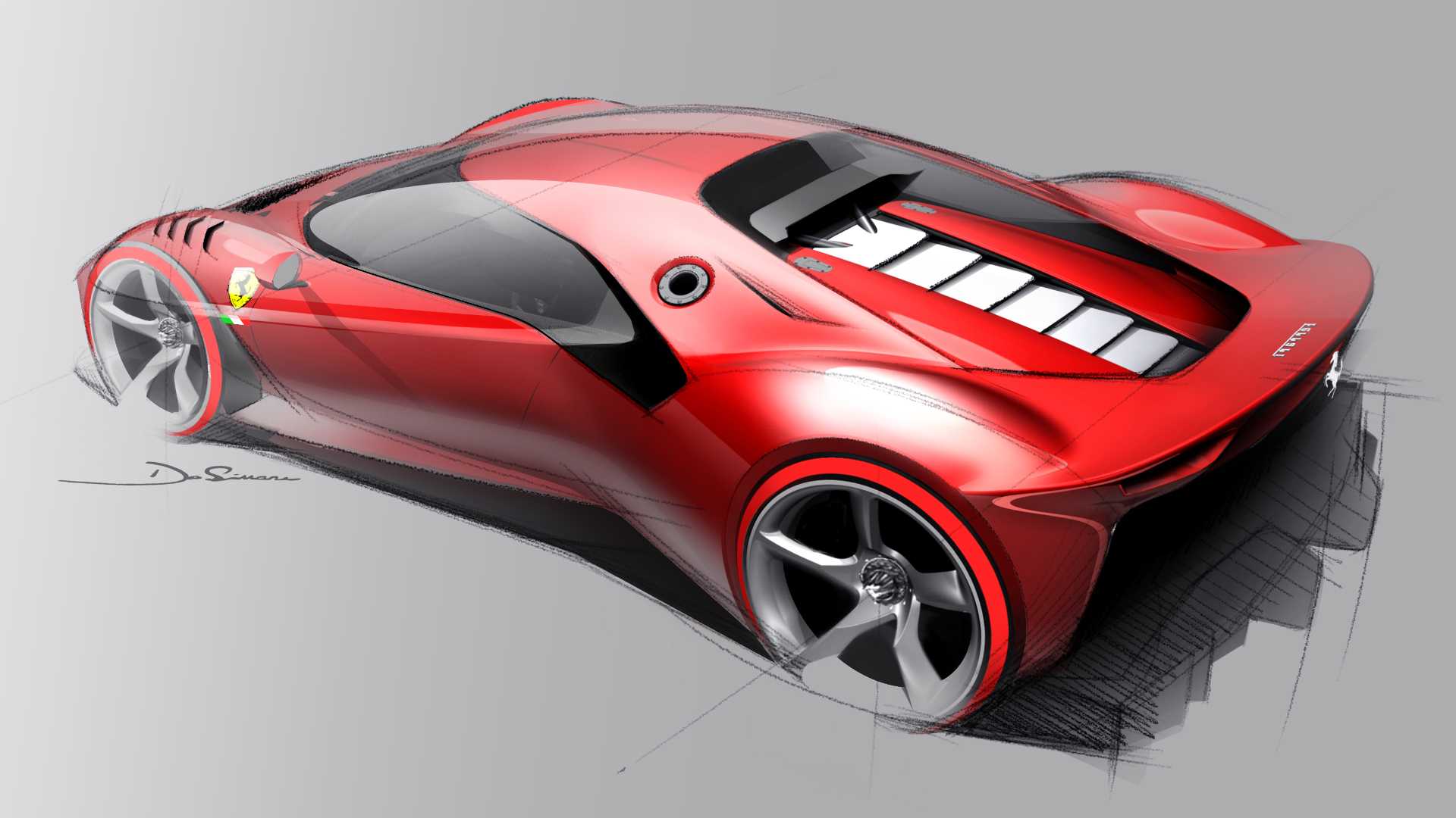 2019 Ferrari P80/C Design Sketch Wallpapers (13)
