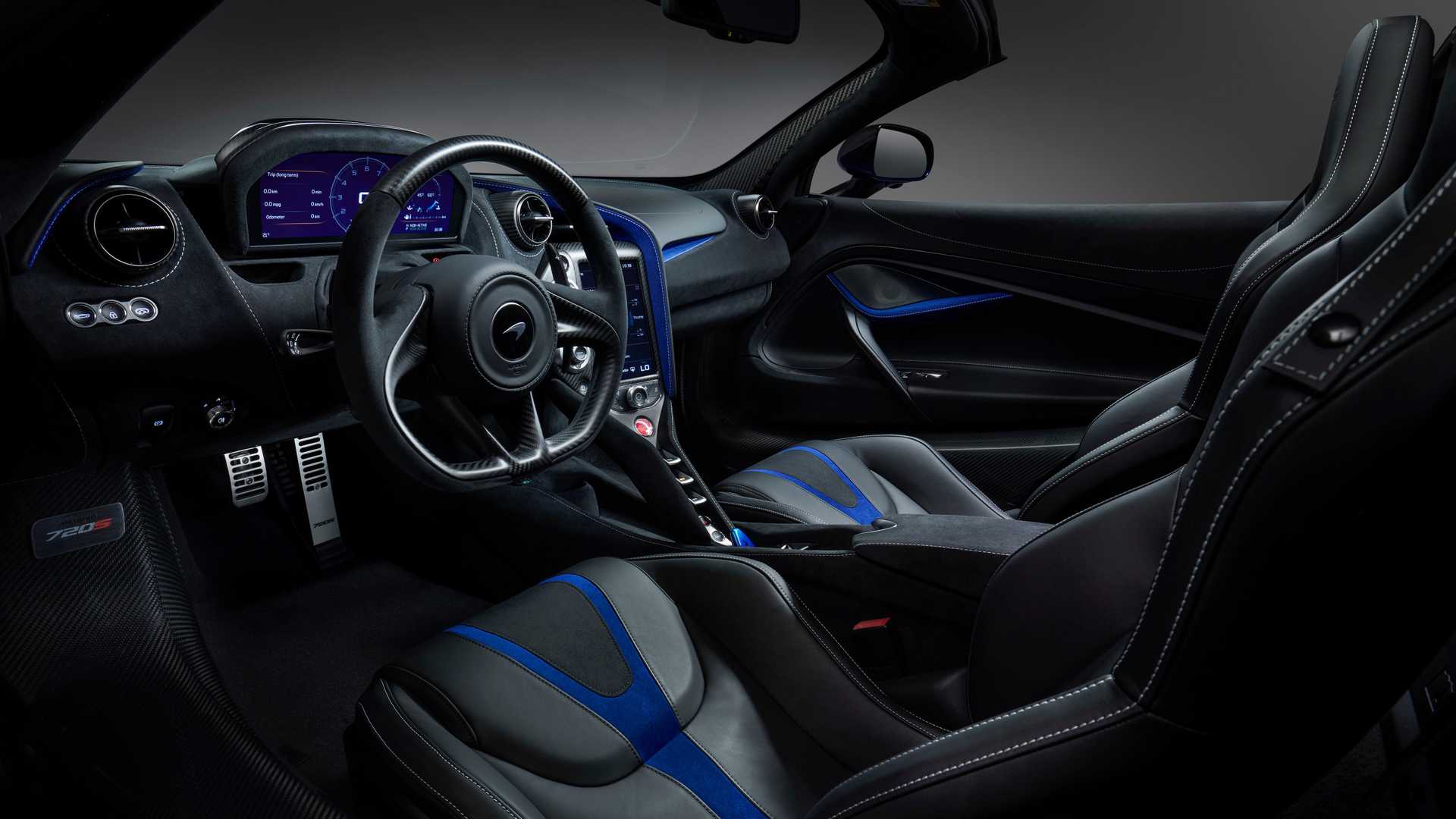2019 McLaren 720S Spider by MSO Interior Cockpit Wallpapers (9)