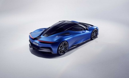 2019 Pininfarina Battista (Color: Blu Iconica) Rear Three-Quarter Wallpapers 450x275 (4)