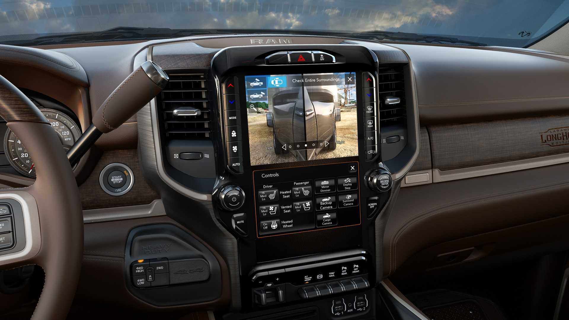 2019 Ram 2500 Heavy Duty Digital Instrument Cluster Wallpapers #34 of 36