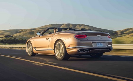 2020 Bentley Continental GT V8 Convertible Rear Three-Quarter Wallpapers 450x275 (59)