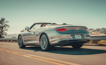 2020 Bentley Continental GT V8 Convertible Rear Three-Quarter Wallpapers 450x275 (38)
