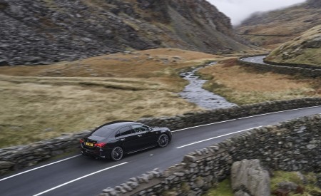 2020 Mercedes-AMG A 35 Sedan (UK-Spec) Rear Three-Quarter Wallpapers 450x275 (28)