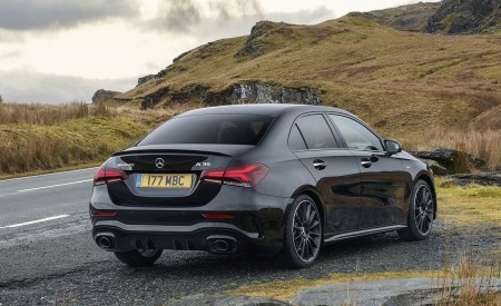 2020 Mercedes-AMG A 35 Sedan (UK-Spec) Rear Three-Quarter Wallpapers 450x275 (30)
