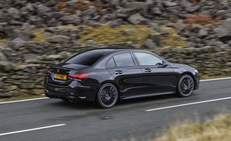 2020 Mercedes-AMG A 35 Sedan (UK-Spec) Rear Three-Quarter Wallpapers 450x275 (31)