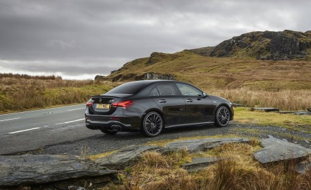 2020 Mercedes-AMG A 35 Sedan (UK-Spec) Rear Three-Quarter Wallpapers 450x275 (32)