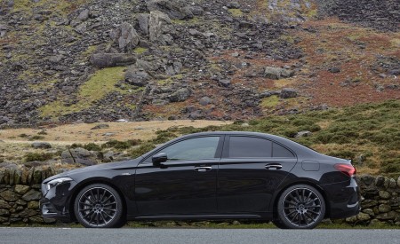 2020 Mercedes-AMG A 35 Sedan (UK-Spec) Side Wallpapers 450x275 (22)