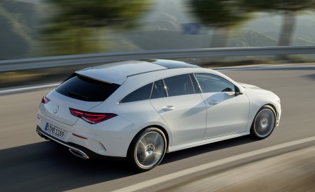 2020 Mercedes-Benz CLA Shooting Brake AMG-Line (Color: Digital White) Rear Three-Quarter Wallpapers 450x275 (65)