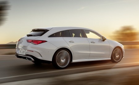 2020 Mercedes-Benz CLA Shooting Brake AMG-Line (Color: Digital White) Rear Three-Quarter Wallpapers 450x275 (66)