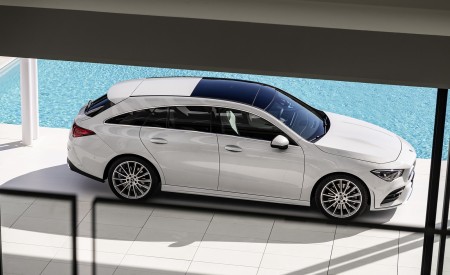 2020 Mercedes-Benz CLA Shooting Brake AMG-Line (Color: Digital White) Side Wallpapers 450x275 (77)
